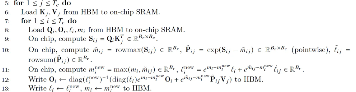 FlashAttention Algorithm Step5-13